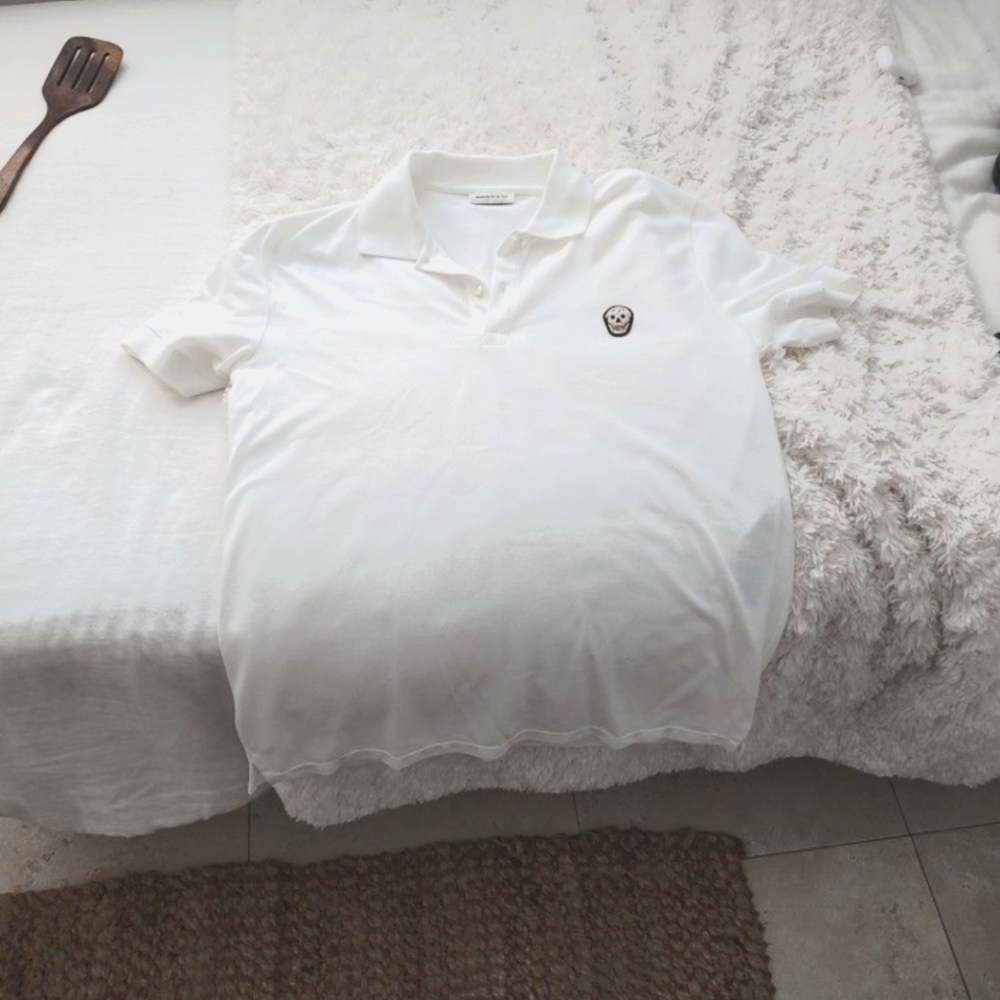 Alexander McQueen white polo shirt